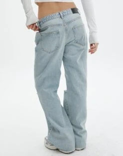 Low Rise Ripped Straight Leg Jean 19 Low Rise Ripped Straight Leg Jean -Outlet Glassons Store aimee low rise straight jean venice vintage wash back jd54235prip