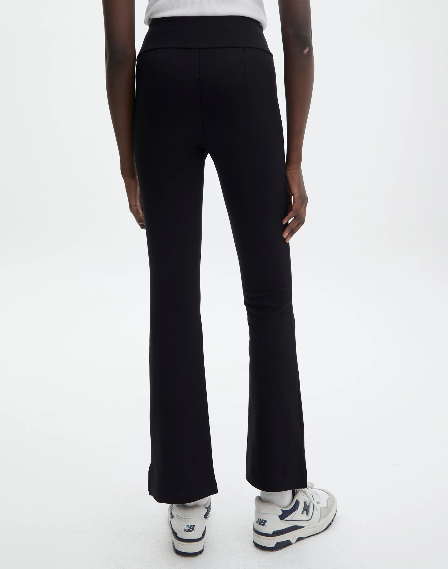 Mid Rise Split Flare Ponte Pant 5 Mid Rise Split Flare Ponte Pant - Image 3