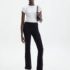 Mid Rise Split Flare Ponte Pant 2 Mid Rise Split Flare Ponte Pant -Outlet Glassons Store athena mid rise ponte pant black front pw72377pont 1