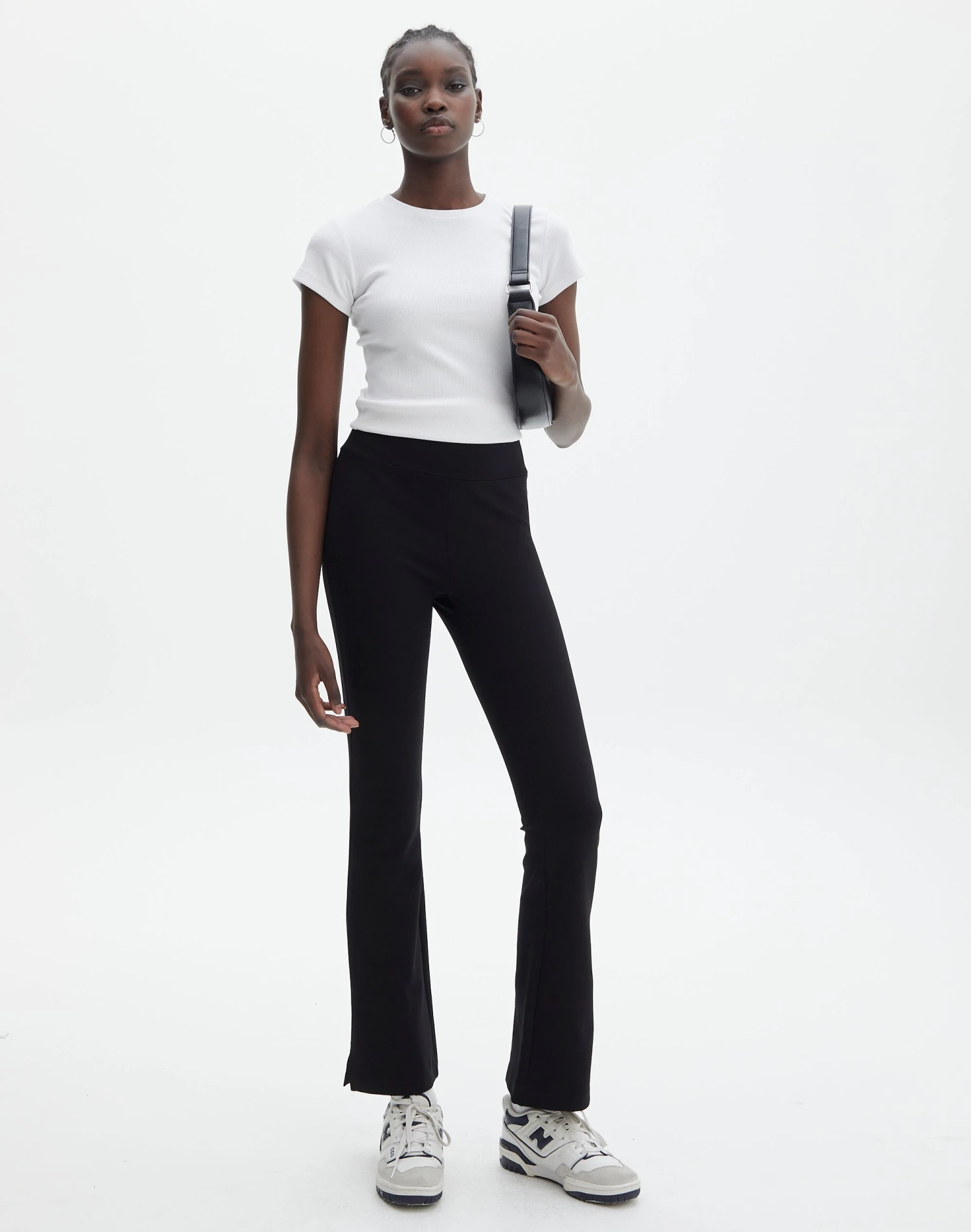 Mid Rise Split Flare Ponte Pant 3 Mid Rise Split Flare Ponte Pant