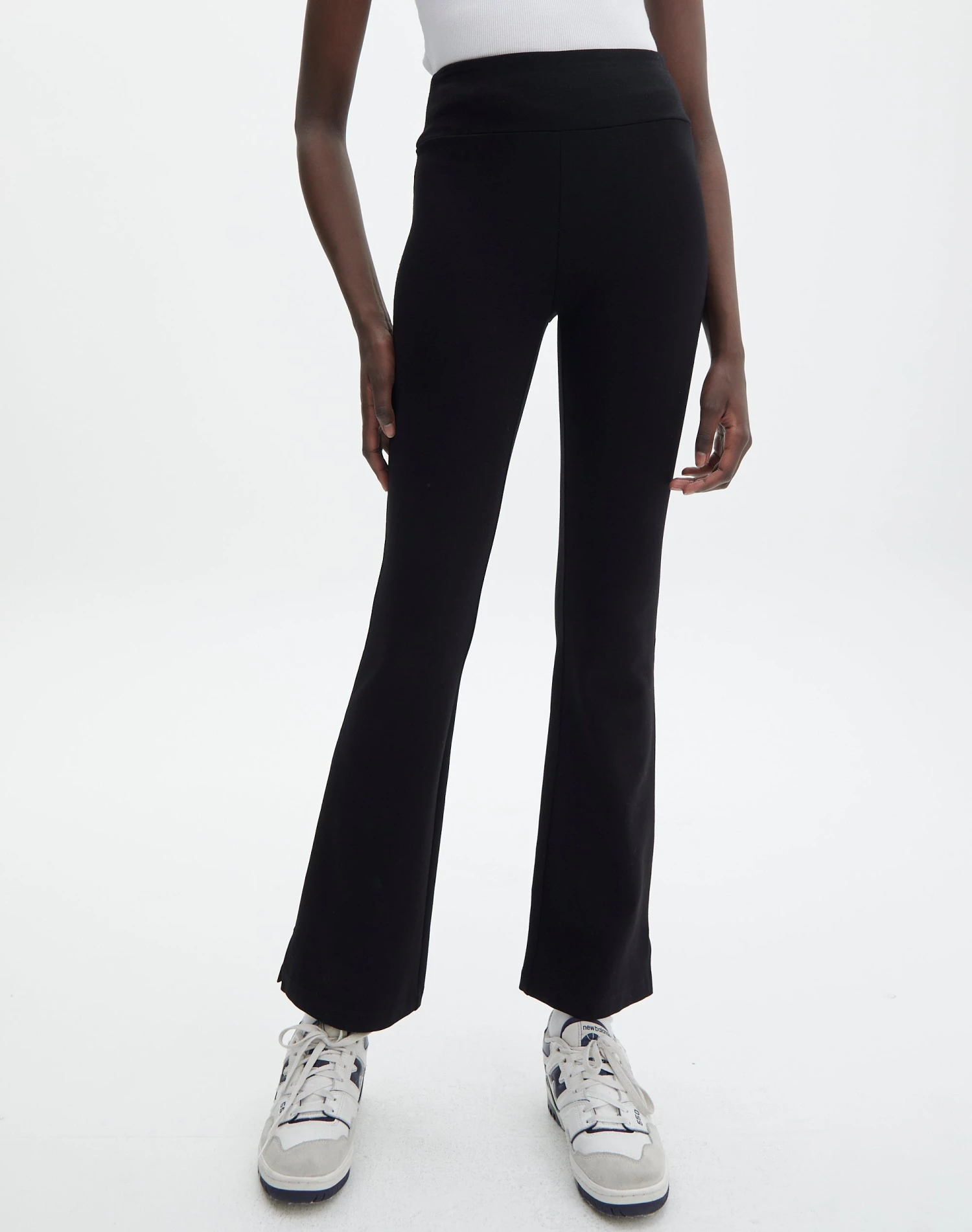 Mid Rise Split Flare Ponte Pant 4 Mid Rise Split Flare Ponte Pant - Image 2