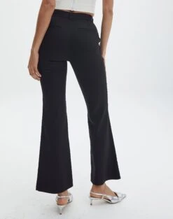 High Waisted Tailored Flare Pants 24 High Waisted Tailored Flare Pants -Outlet Glassons Store bali tailored pant black back pw120212pln
