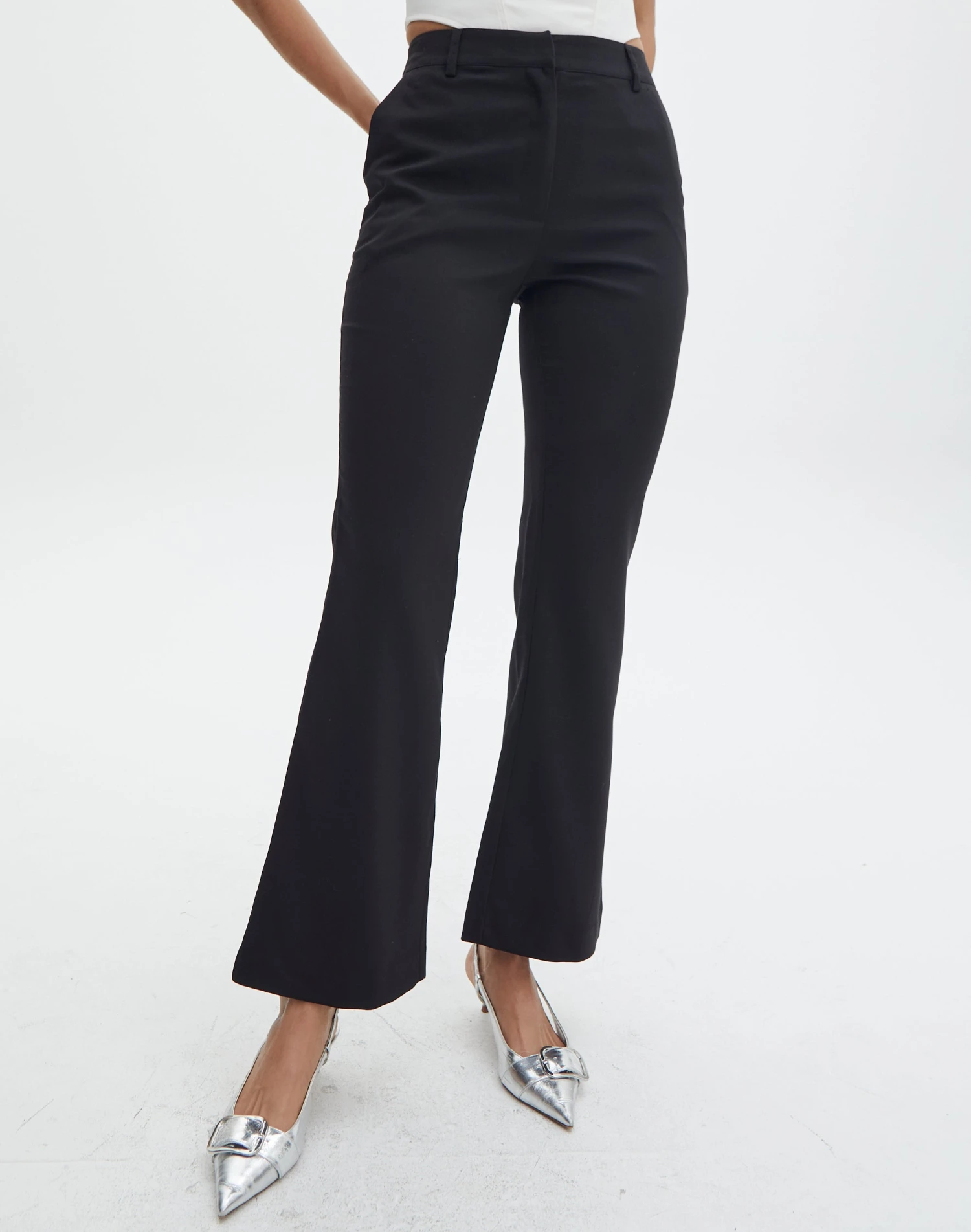 High Waisted Tailored Flare Pants 4 High Waisted Tailored Flare Pants - Image 2