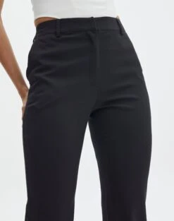 High Waisted Tailored Flare Pants 25 High Waisted Tailored Flare Pants -Outlet Glassons Store bali tailored pant black imageback pw120212pln