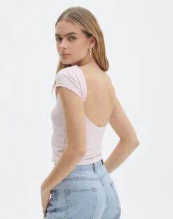 Wide Leg Pinstipe Tailored Pant -Outlet Glassons Store bayley backless top baby doll front ts73693pch