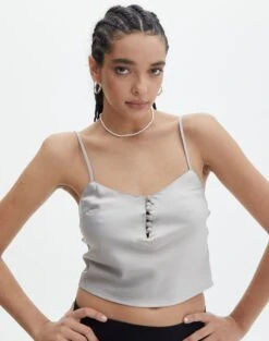 Strapless Stitch Detail Top 31 Strapless Stitch Detail Top -Outlet Glassons Store bill button blouse smoked pearl front bv73044sat