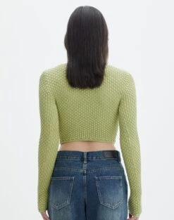 Bubble Stitch Long Sleeve Button Up Top -Outlet Glassons Store bobby bubble stitch cardi beginners luck back kc106197knt