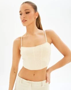 Knit Long Sleeve Cropped Cardigan 25 Knit Long Sleeve Cropped Cardigan -Outlet Glassons Store bonnie knit top rice cake front kv55075knt 1