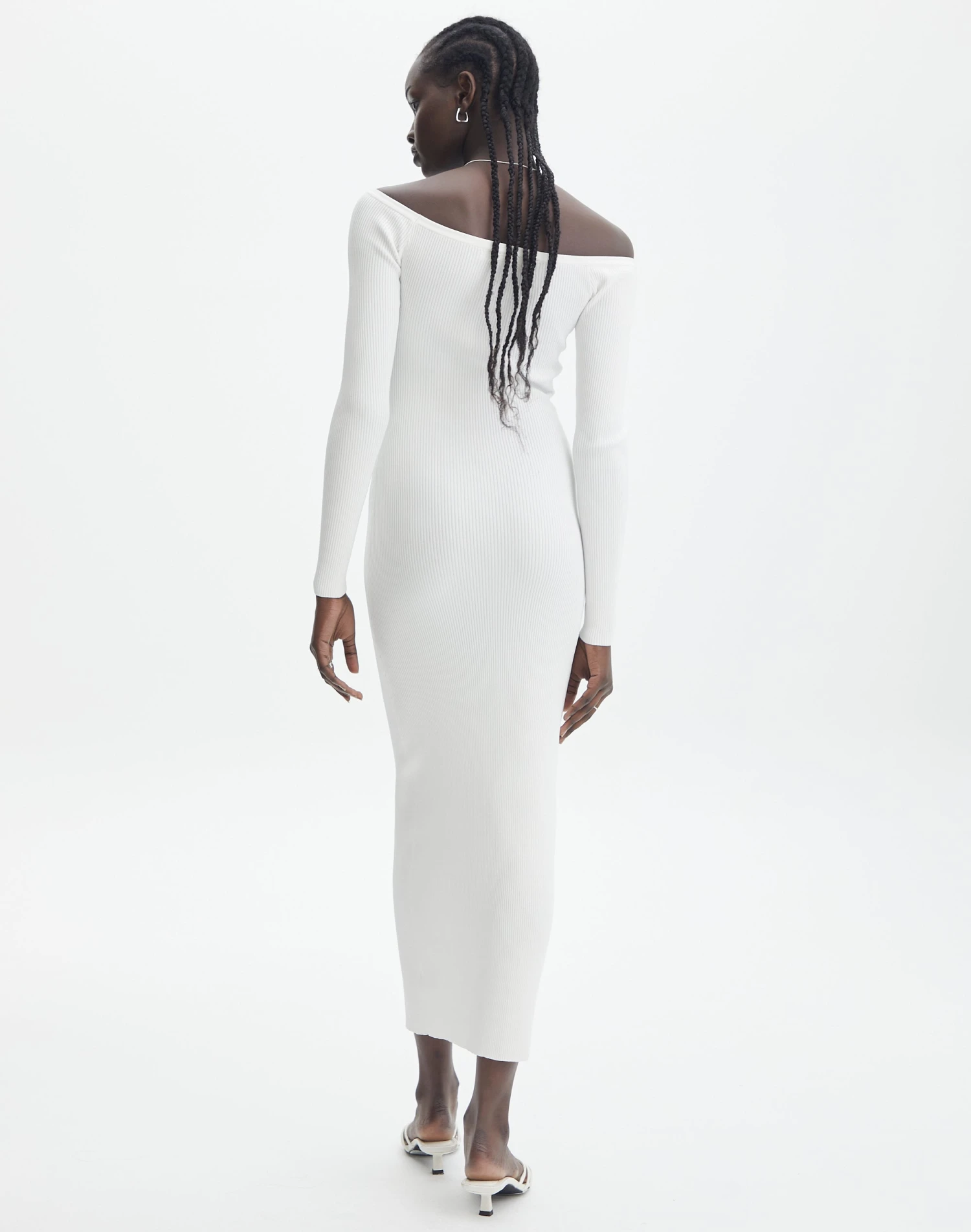 Ribbed Off Shoulder Long Sleeve Maxi Dress 15 Ribbed Off Shoulder Long Sleeve Maxi Dress - Image 13