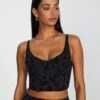 Burnout Hook & Eye Corset Top 2 Burnout Hook & Eye Corset Top -Outlet Glassons Store brooklyn burnout bralette vine burnout front ut109844vbo 1