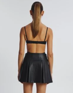 Cut Out Satin Bodysuit -Outlet Glassons Store cartia cut out bodysuit black back tb106803sat