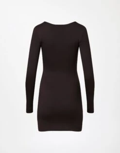 Supersoft Twist Cut Out Long Sleeve Mini Dress -Outlet Glassons Store cartia ls cut out mini its soy cute back ds85940pln