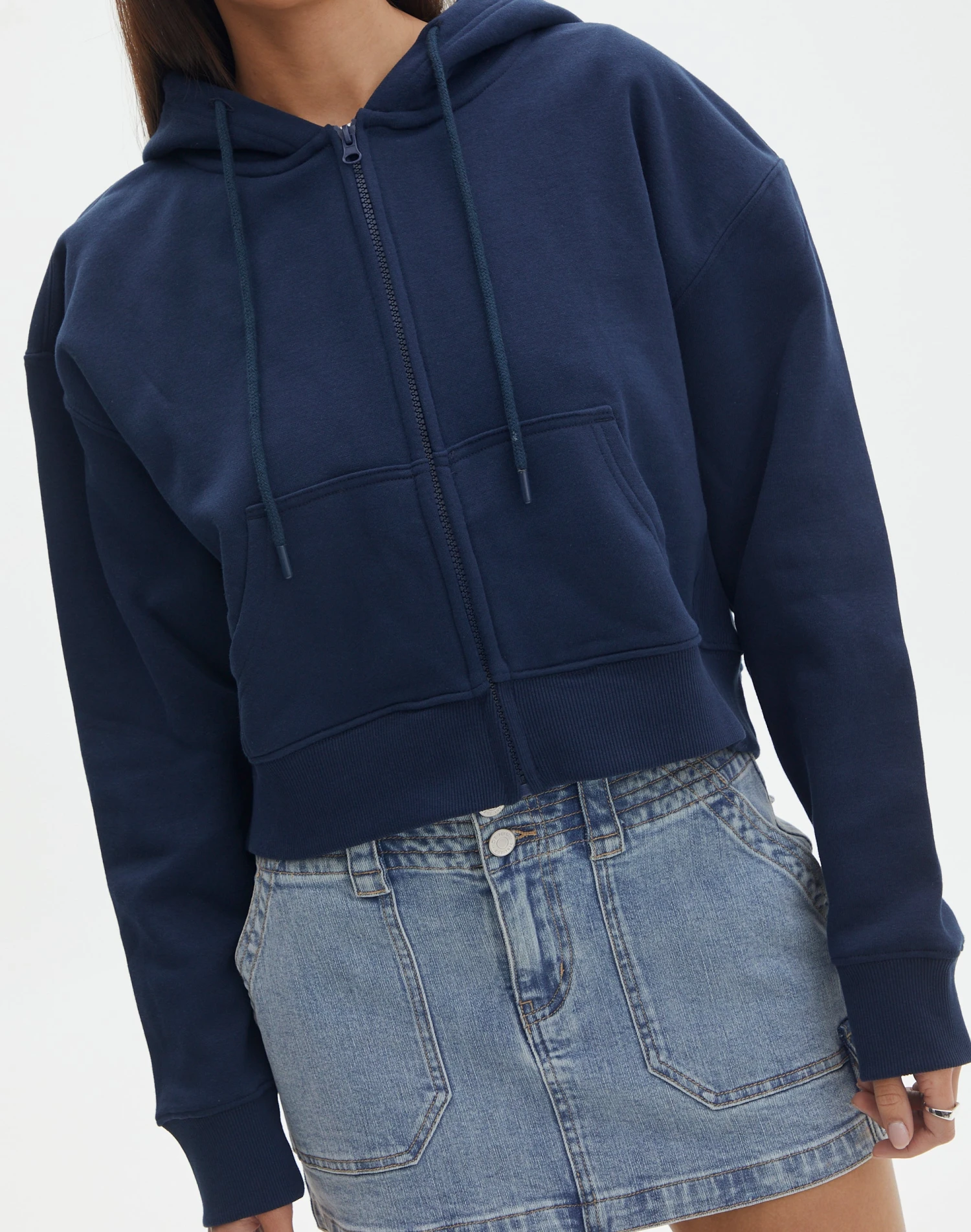 Cropped Zip Through Hoodie 11 Cropped Zip Through Hoodie - Image 9