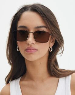 Faux Leather Boot -Outlet Glassons Store chaquira wire frame sunglasses blackbrown front ga155090sun