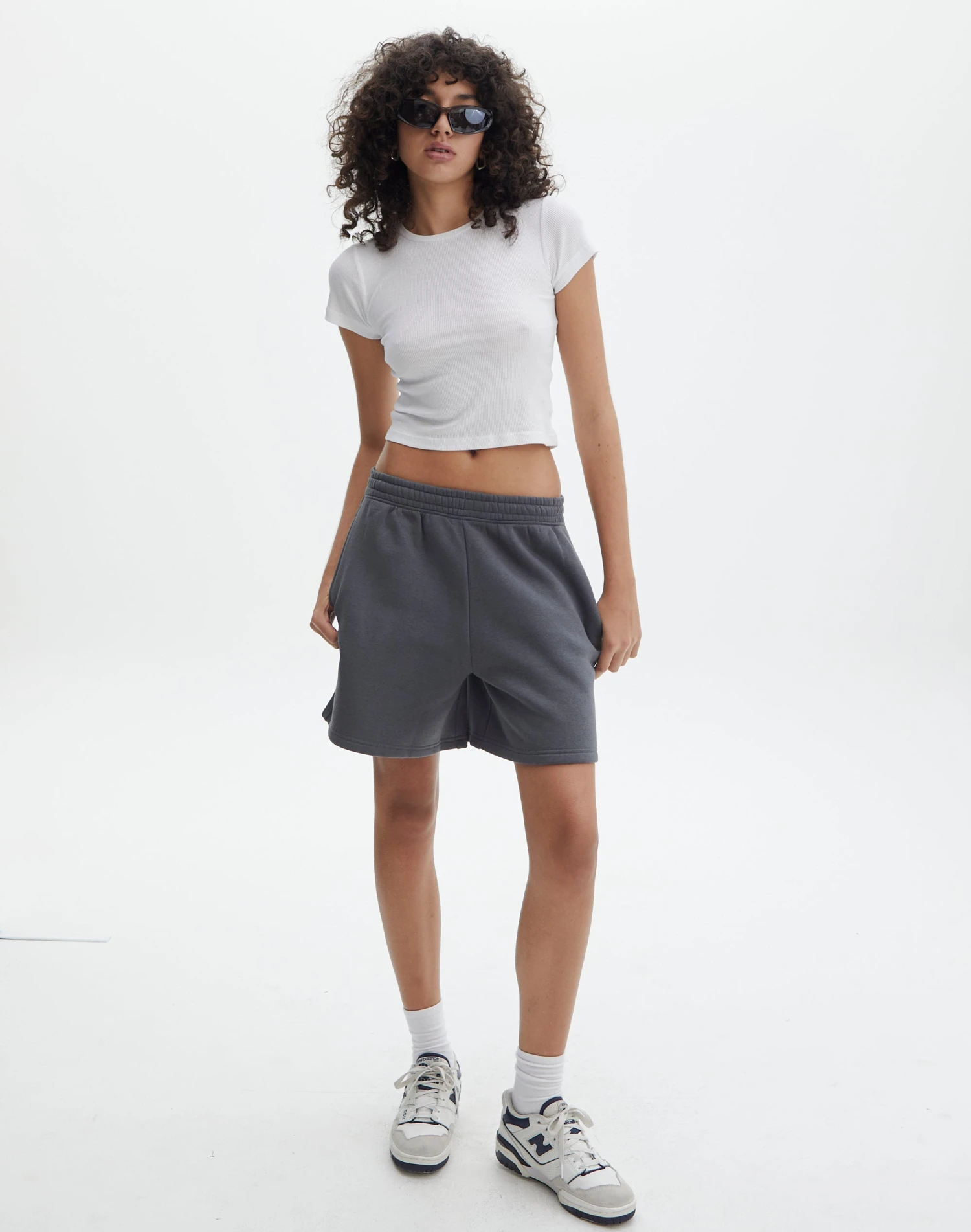 Cotton Longline Sweat Short 3 Cotton Longline Sweat Short