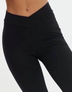 V Front Flare Ponte Pant 25 V Front Flare Ponte Pant -Outlet Glassons Store christy v front ponte pant black imageback pw48072pont