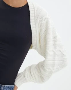Oversized Cable Knit Long Sleeve Shrug 25 Oversized Cable Knit Long Sleeve Shrug -Outlet Glassons Store cinny scroll cable knit shrug milk imageback kc113915cab