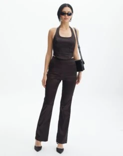 Halter Neck Satin Corset -Outlet Glassons Store co blume halter corset its soy cute full bv109927sat