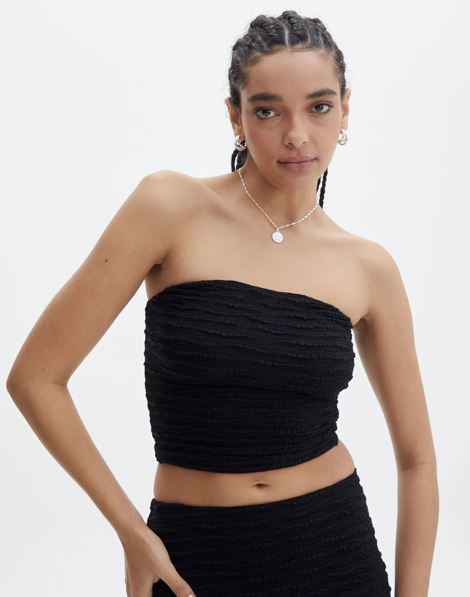 Strapless Textured Bandeau 3 Strapless Textured Bandeau