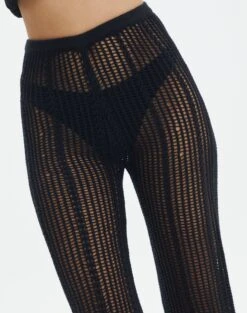Sheer Crochet Pants 26 Sheer Crochet Pants -Outlet Glassons Store co coral crochet pant black imageback pw118725cro