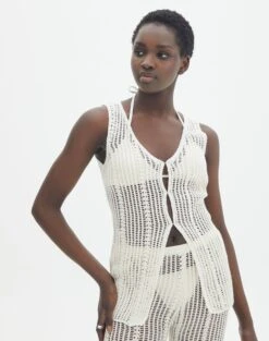 Sheer Crochet Pants 40 Sheer Crochet Pants -Outlet Glassons Store co coral front split top milk front kv130310cro