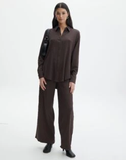 Textured Button Front Shirt -Outlet Glassons Store co gloria textured shirt its soy cute full bl127680tex