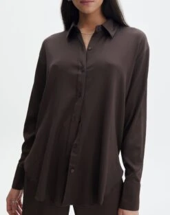 Textured Button Front Shirt -Outlet Glassons Store co gloria textured shirt its soy cute imageback bl127680tex