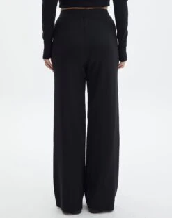 High Rise Wide Leg Knit Pant 24 High Rise Wide Leg Knit Pant -Outlet Glassons Store co harriet wide leg knit pants black back pw53795knt