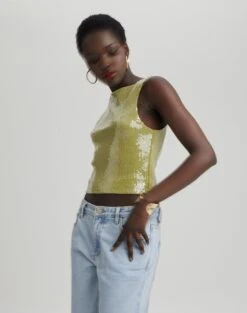 Sequin Tank Top
