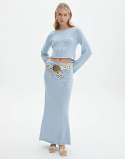 Active Mini Skirt -Outlet Glassons Store co lardee knit tie waist maxi ice cap front sl47099knt 2