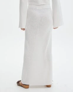 Tie Waist Knit Maxi Skirt -Outlet Glassons Store co lardee knit tie waist maxi white back sl47099knt