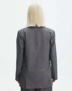 Oversized Blazer -Outlet Glassons Store co loretta oversized blazer jacket charcoal marle back jw51337zhe