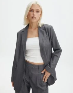 High Rise Wide Leg Cargo Pant 32 High Rise Wide Leg Cargo Pant -Outlet Glassons Store co loretta oversized blazer jacket charcoal marle front jw51337zhe