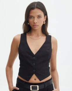 Tailored V Neck Vest