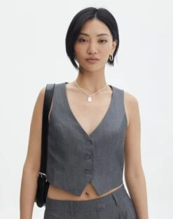 Strapless Stitch Detail Top 33 Strapless Stitch Detail Top -Outlet Glassons Store co loretta waistcoat charcoal marle front bv65137pln 1