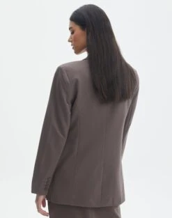 Tailored Oversized Blazer -Outlet Glassons Store co marly one button blazer irish coffee back jw74948pln