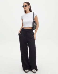 Pocket Satin Long Sleeve Shirt -Outlet Glassons Store co marly wide leg pant black front pw71767pln 3