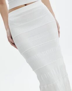 Contrast Rib Knit Maxi Skirt 26 Contrast Rib Knit Maxi Skirt -Outlet Glassons Store co michaela mixed stitch maxi skirt milk imageback sl96533knt