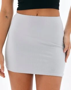 Supersoft Mini Skirt -Outlet Glassons Store co minka mini skirt grey matter front ss54706pln 4