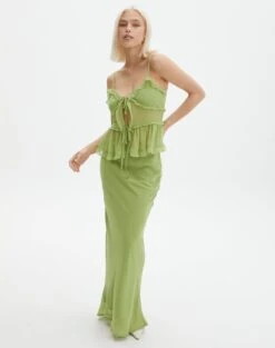 Low Rise Maxi Slip Skirt -Outlet Glassons Store co riley low rise maxi skirt wassa bae front sl102757rchi 3