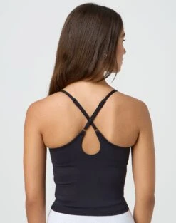 Form Fit Tank Top -Outlet Glassons Store co simone cross back active tank black back tv129235but