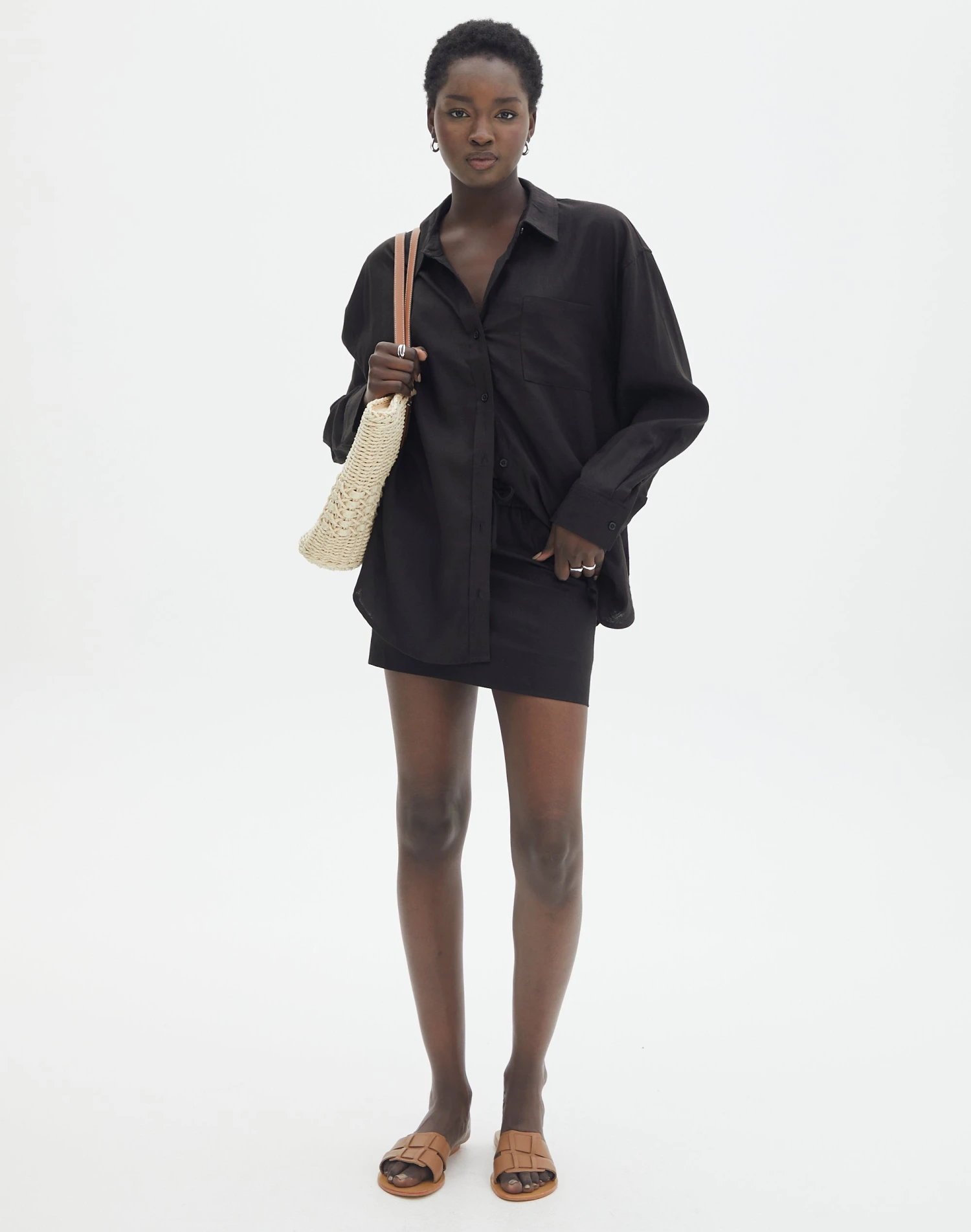 Long Sleeve Linen Blend Shirt 9 Long Sleeve Linen Blend Shirt - Image 7