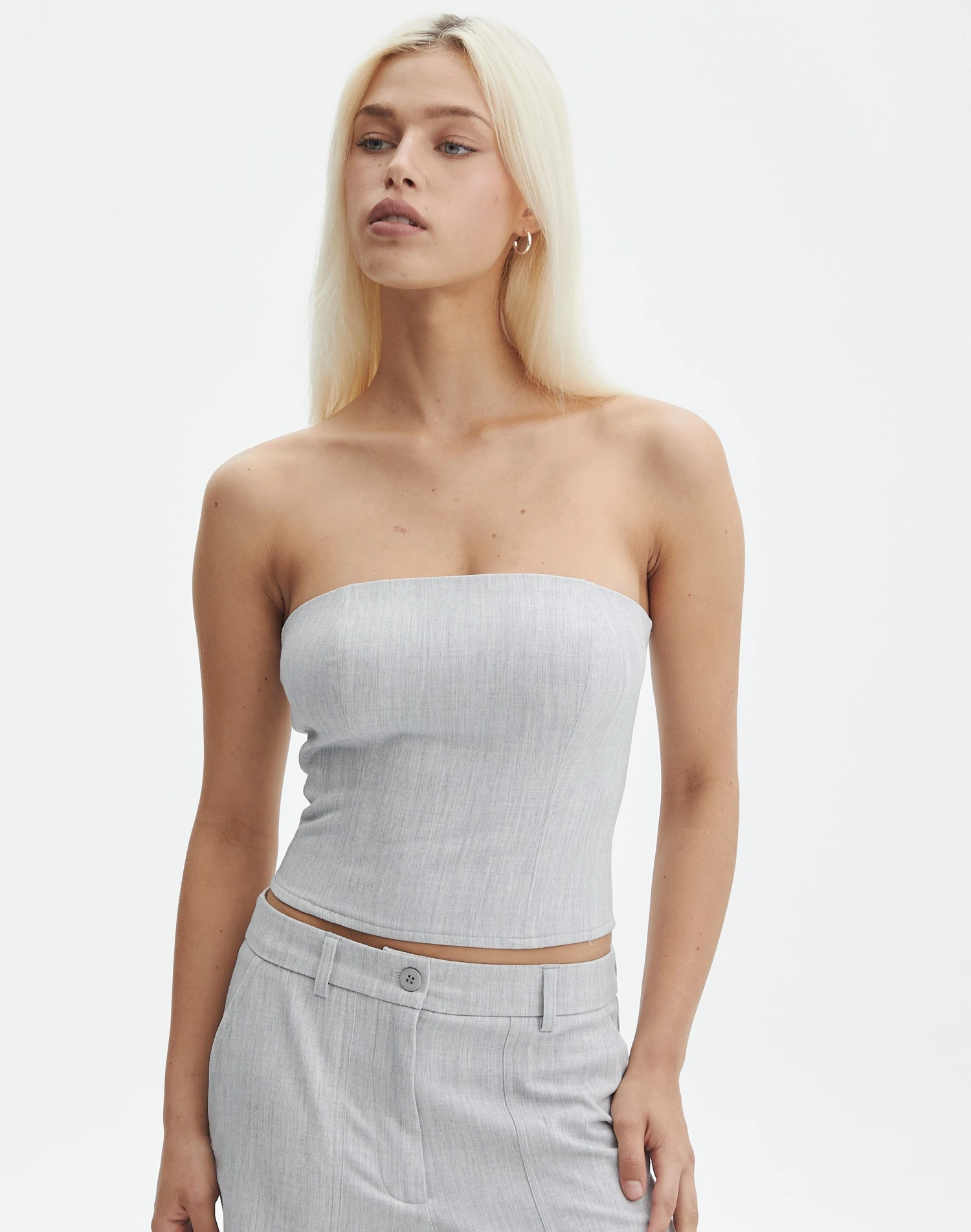 Strapless Stitch Detail Top 3 Strapless Stitch Detail Top