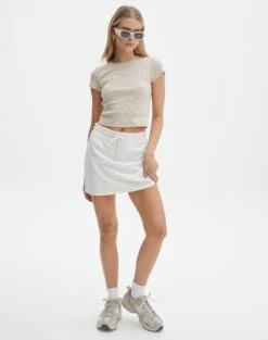 Zip Through Sweat Jumper -Outlet Glassons Store co zephy cotton mini skirt washed milk front ss123055cot