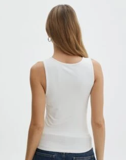 Supersoft Cut Out High Neck Crop Tank -Outlet Glassons Store costa cut out top milk back tv116914pch