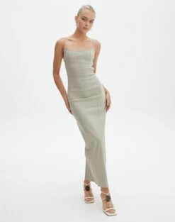 Panelled Maxi Dress -Outlet Glassons Store darcy square neck dress sea mist full dl104766pln