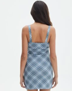Printed Mini Mesh Dress -Outlet Glassons Store delica mini mesh bubble check back ds128708rchk