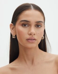 Lace Tie Front Split Top -Outlet Glassons Store dilara double hoop earring gold front je146573ear