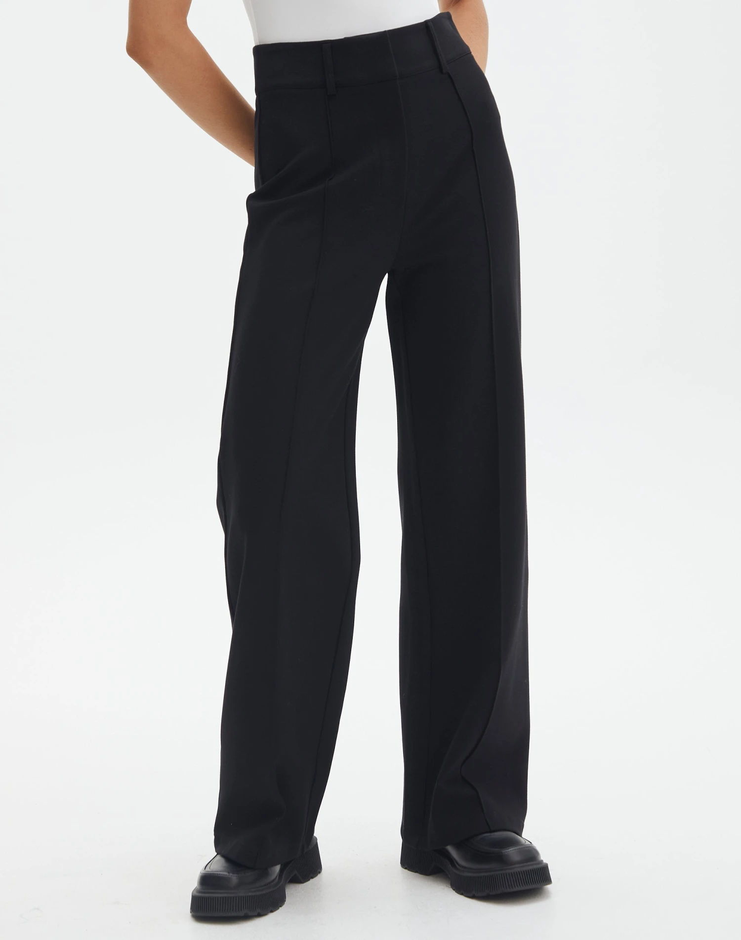 Tailored Wide Leg Ponte Pant 4 Tailored Wide Leg Ponte Pant - Image 2