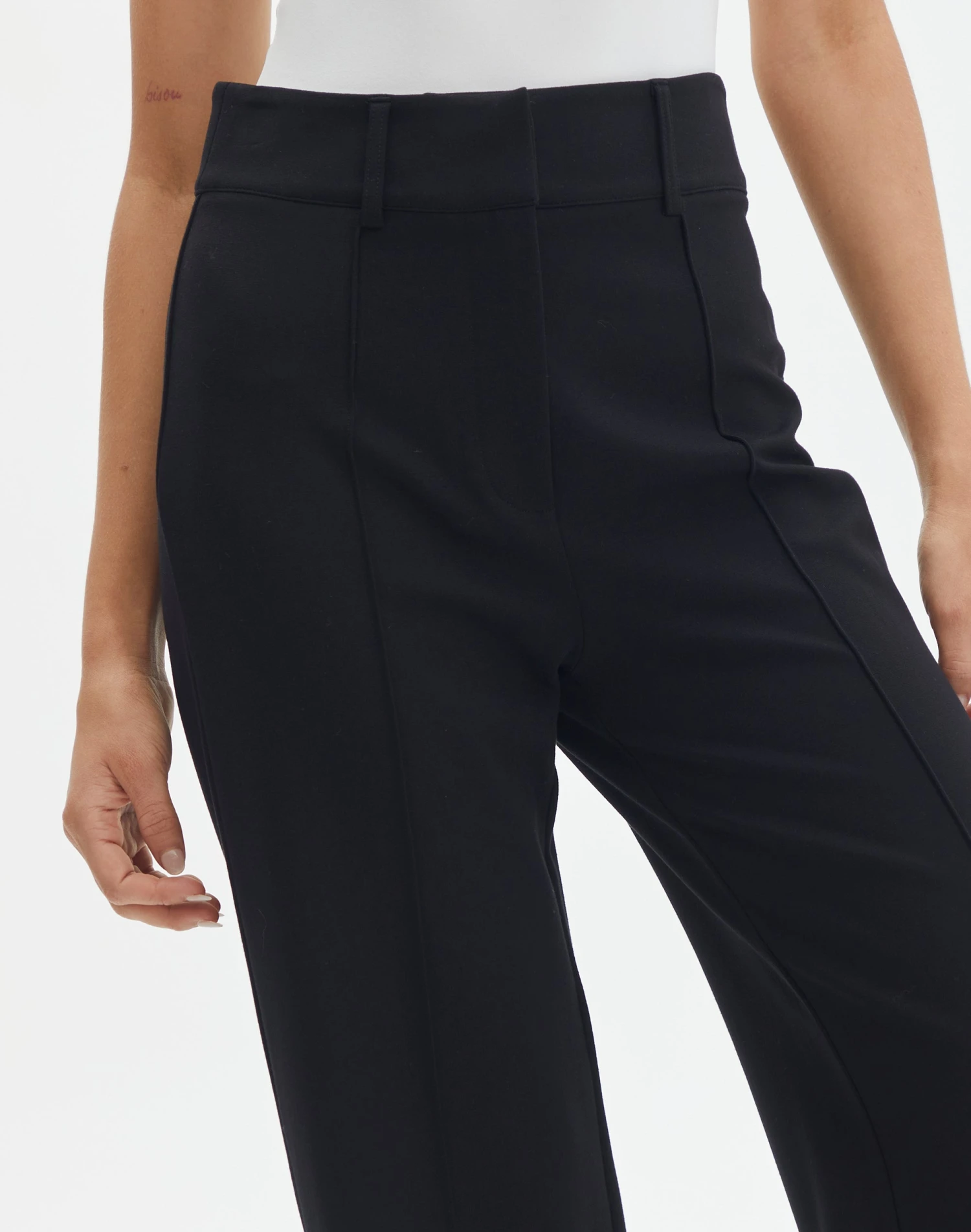 Tailored Wide Leg Ponte Pant 6 Tailored Wide Leg Ponte Pant - Image 4